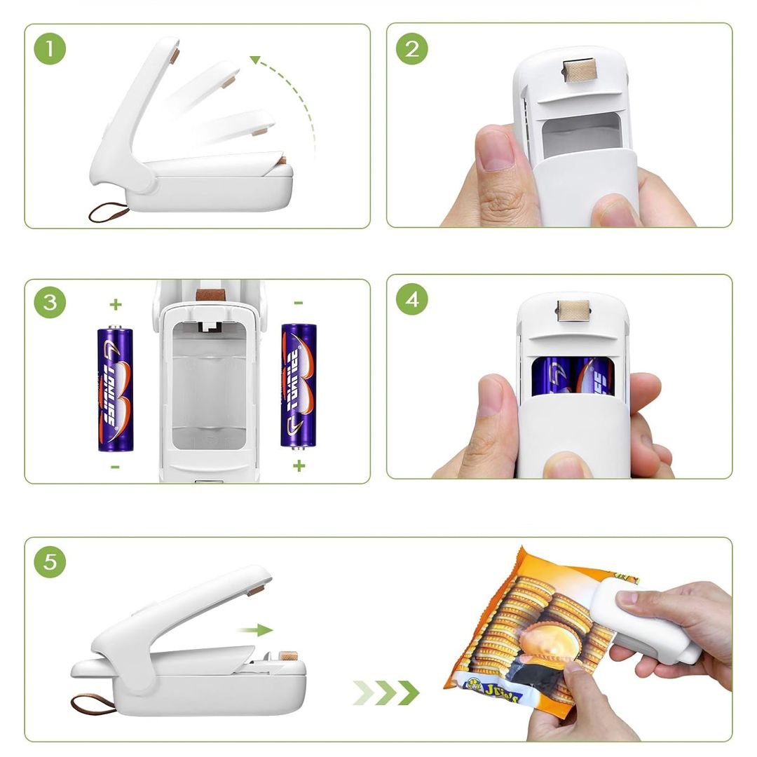 أداة اغلاق الأكياس الحرارية مع مشرط ومغناطيس - 8