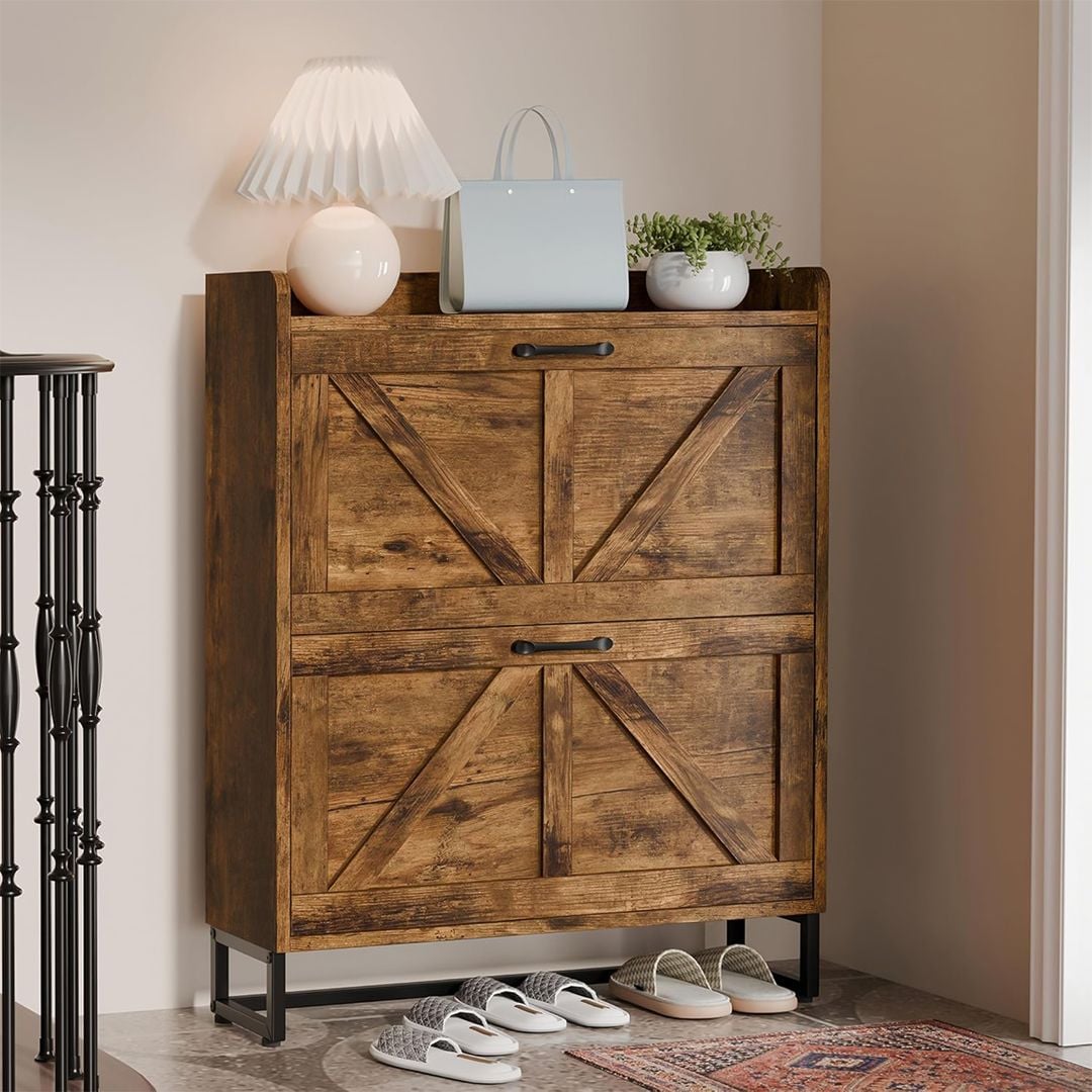 خزانة أحذية بتصميم ريفي - 16