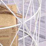 طاولة معدنية متعددة الاستخدام بغطاء خشبي - 9