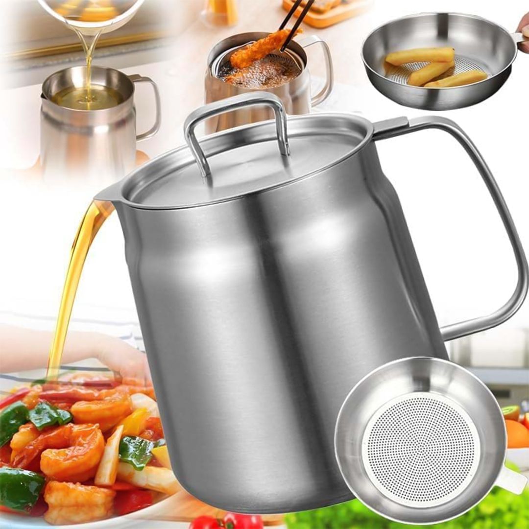 مقلاة زيت عميقة مع مصفاة - 8