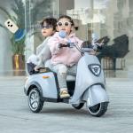 دراجة فيسبا كهربائية للاطفال بمقعد خلفي