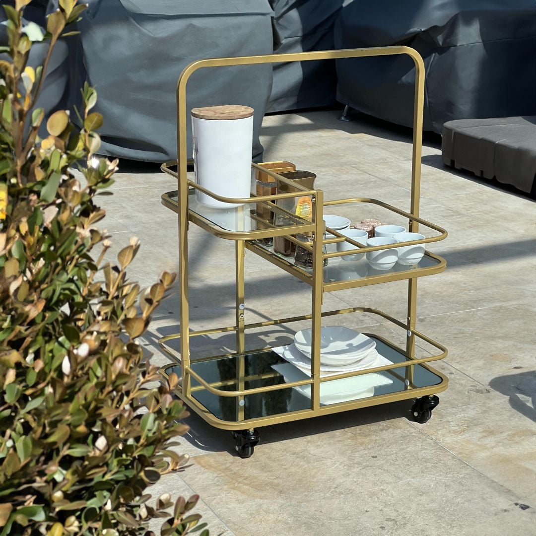 Metal hospitality trolley with wheels product thumbnail 20