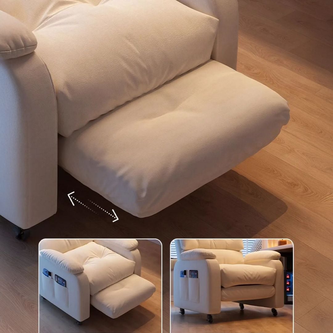 ريكلاينر مكتبي فاخر مع عجلات - 11