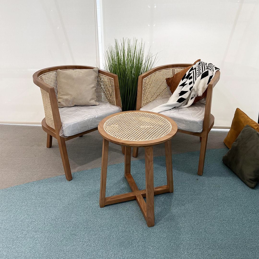 Side Table With Two Rattan Chairs product thumbnail 17