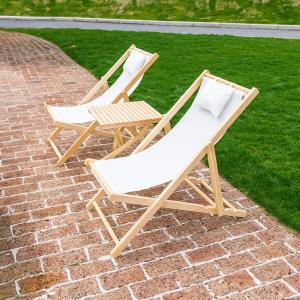 كرسي استرخاء خشبي خارجي - 5