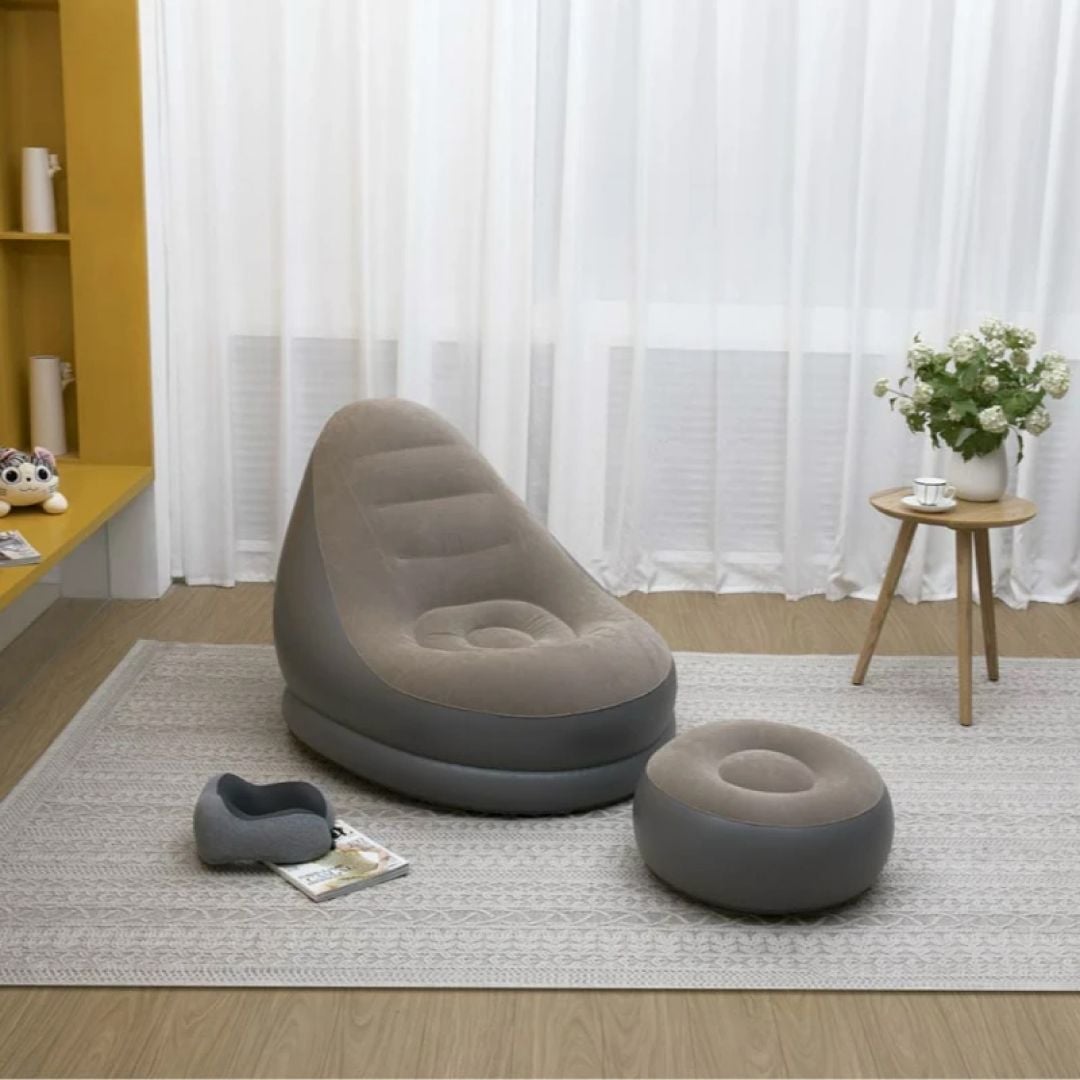 Single Lazy Sofa Chair with Footstool product thumbnail 12