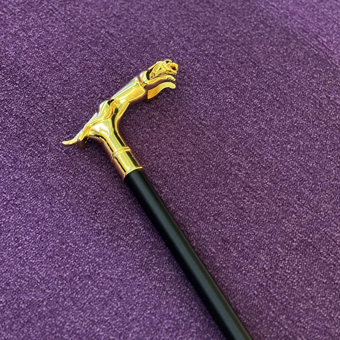 Leopard Handle Walking Stick - 31