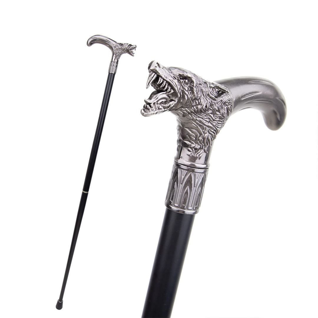 Wolf Handle Walking Stick product thumbnail 8