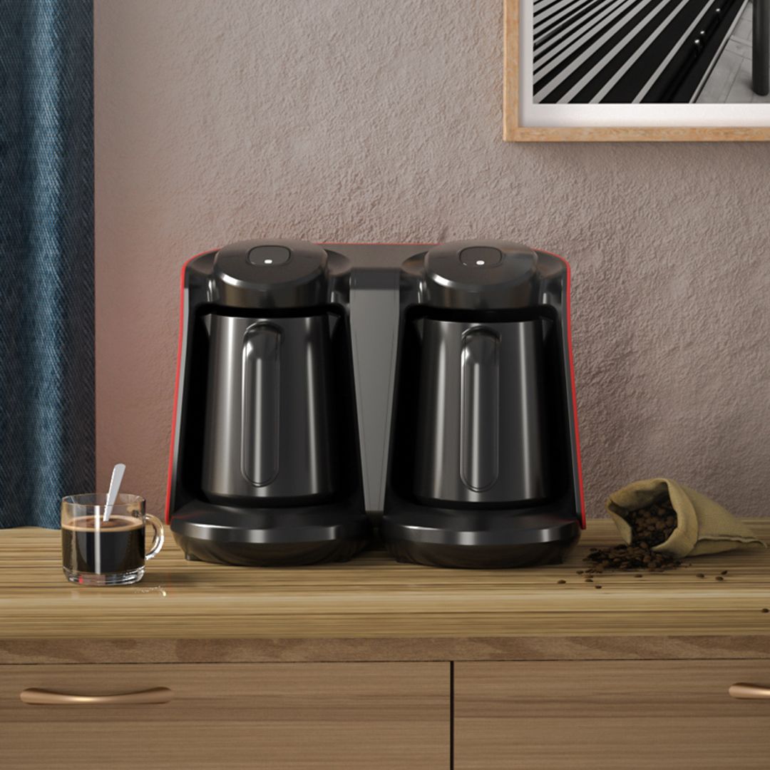 ماكينة صنع القهوة التركية المزدوجة - 1