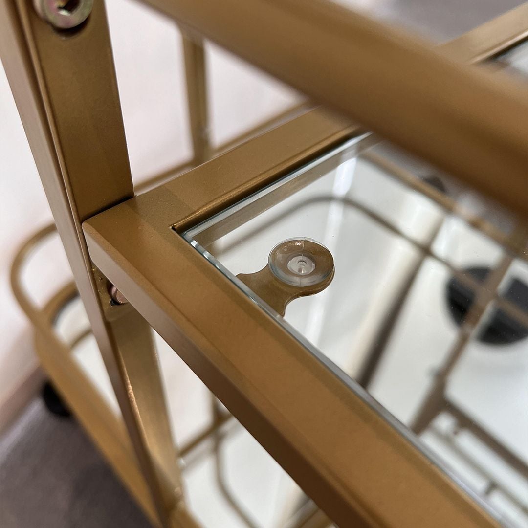 Metal hospitality trolley with wheels product thumbnail 11
