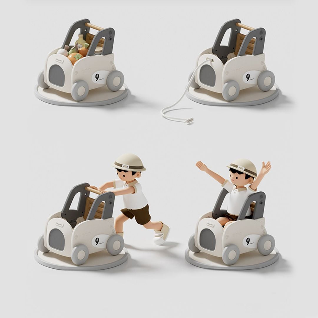 Plastic Baby Stroller with Car Design product thumbnail 13