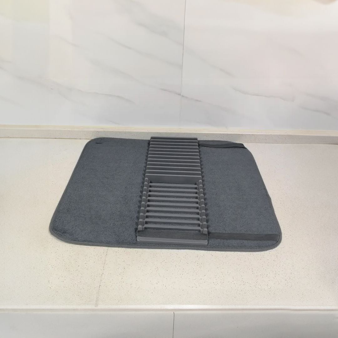 رف وبساط تجفيف الأطباق - 6