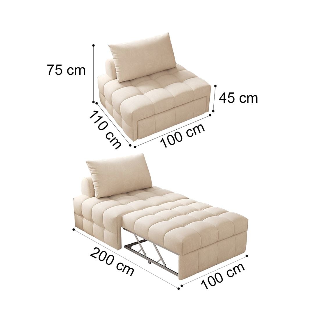 Floor Sofa With Pull-Out Footrest product thumbnail 19