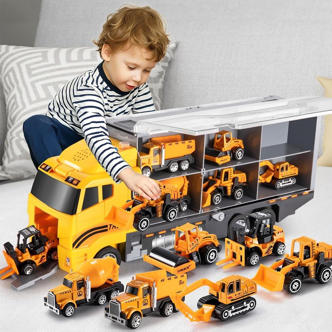 Trucks and Bulldozers Toys with Map product thumbnail 3