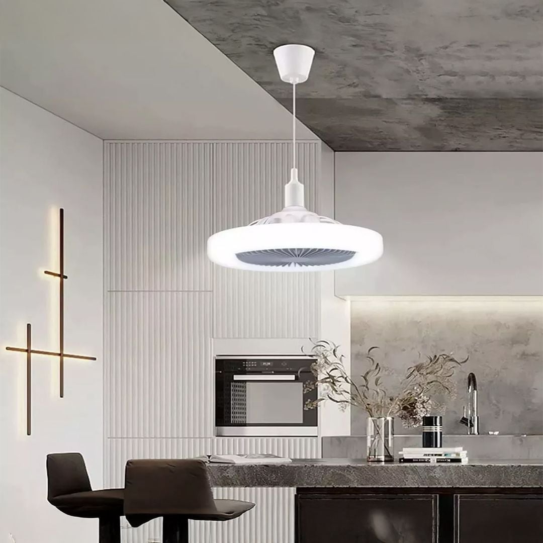 Fan with LED Light and Remote Control - 16