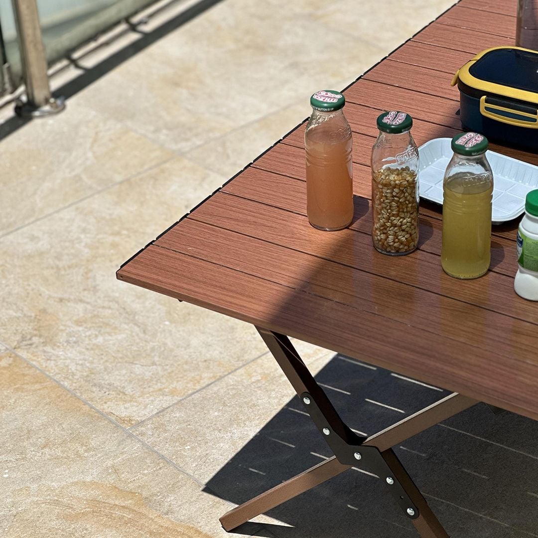 Wooden Picnic Table with 4 Folding Chairs product thumbnail 13