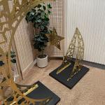 ديكور هلال رمضاني ذهبي فاخر من روح - 9