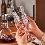 طقم تقديم كريستال مع ستاند للكؤوس - 18