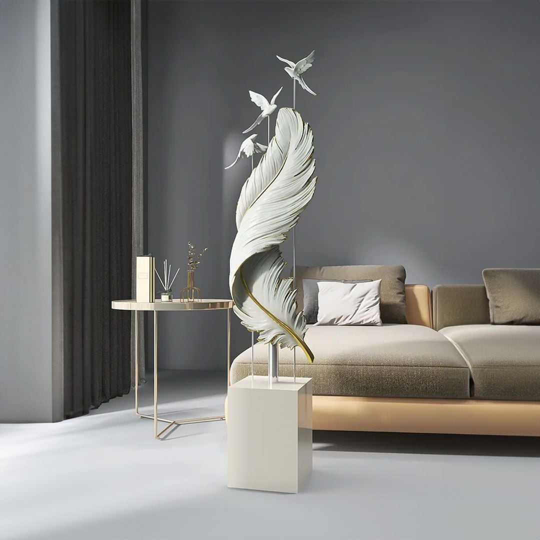 Feather Decor Statue With Bluetooth product thumbnail 2