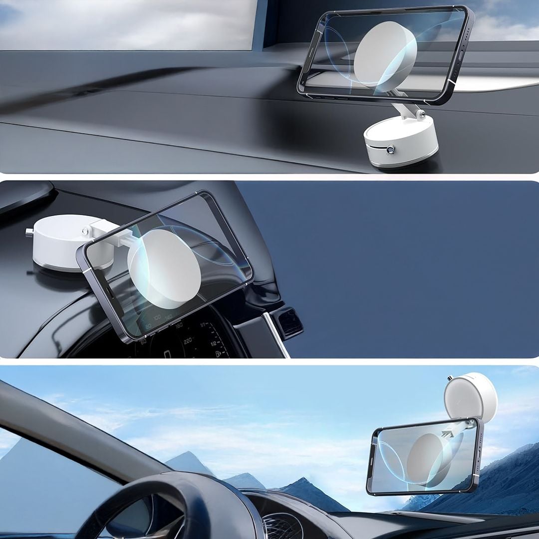 حامل هاتف مغناطيسي بقاعدة شفط - 3