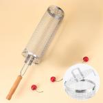 سلة شواء دوارة ستانلس ستيل - 5