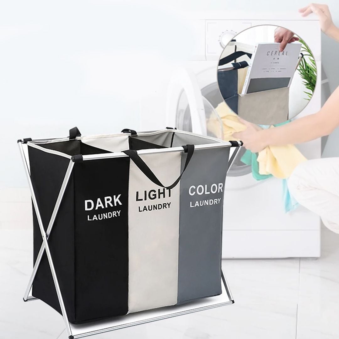 Three Section Laundry Basket product thumbnail 8