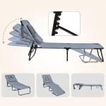 كرسي التشميس القابل للطي مع فتحة للوجه - 7