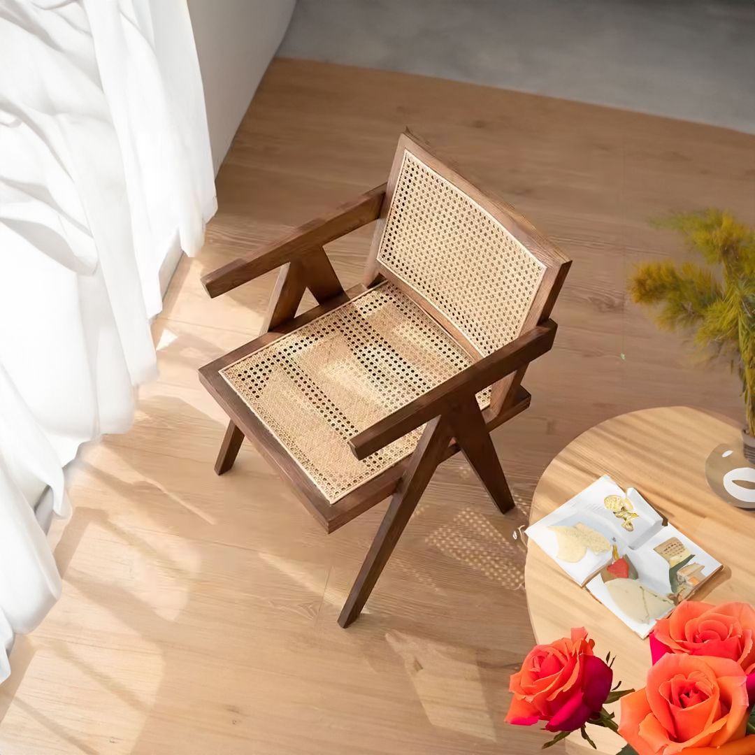 Rattan Chair With Rustic Design product thumbnail 10