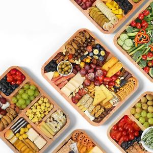 Bamboo Serving Tray with Acrylic Lid - 5