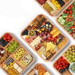 Bamboo Serving Tray with Acrylic Lid - 4