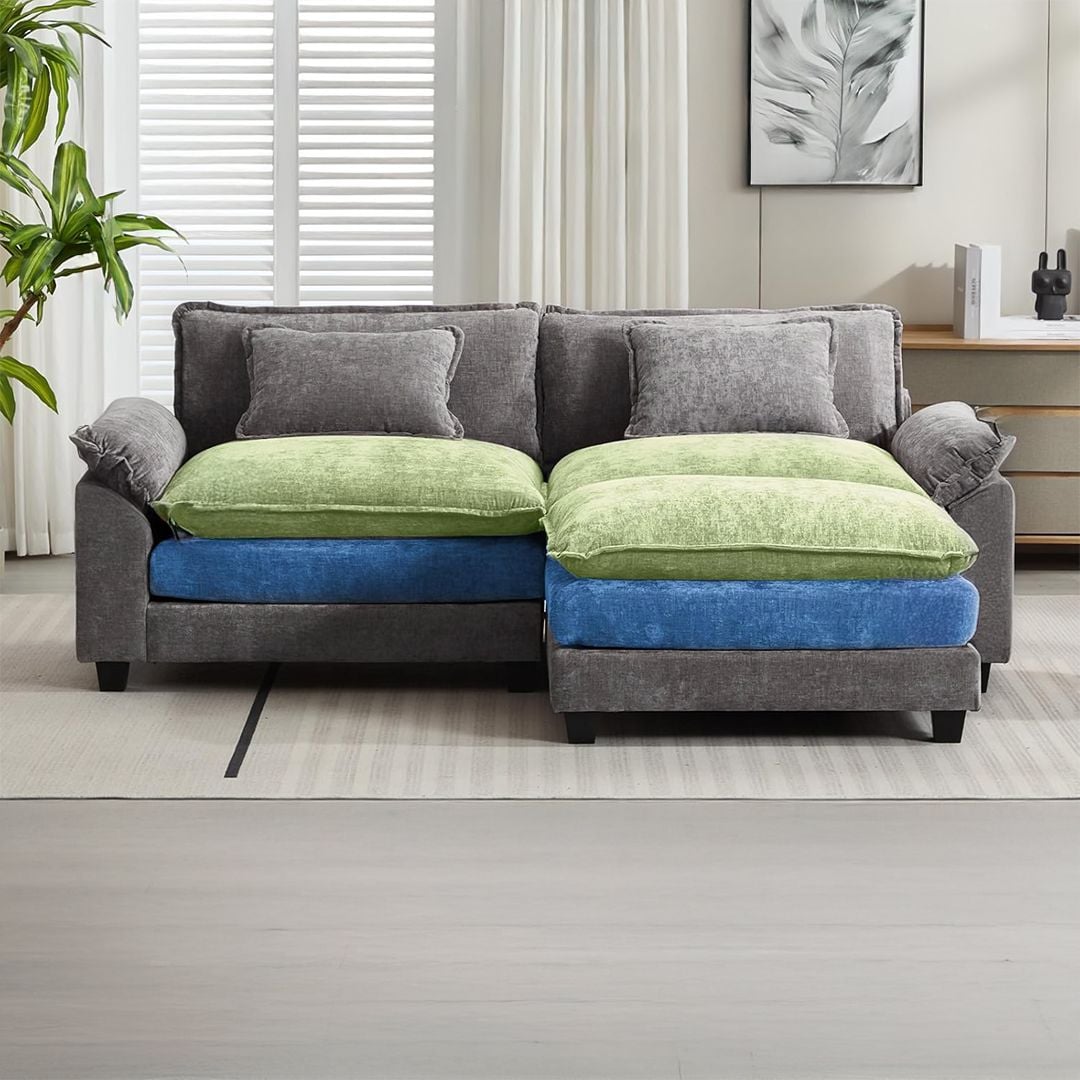 Double Sofa with Footrest product thumbnail 7
