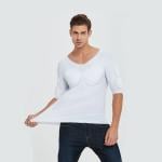 بلوزة بعضلات وهمية للرجال نصف كم