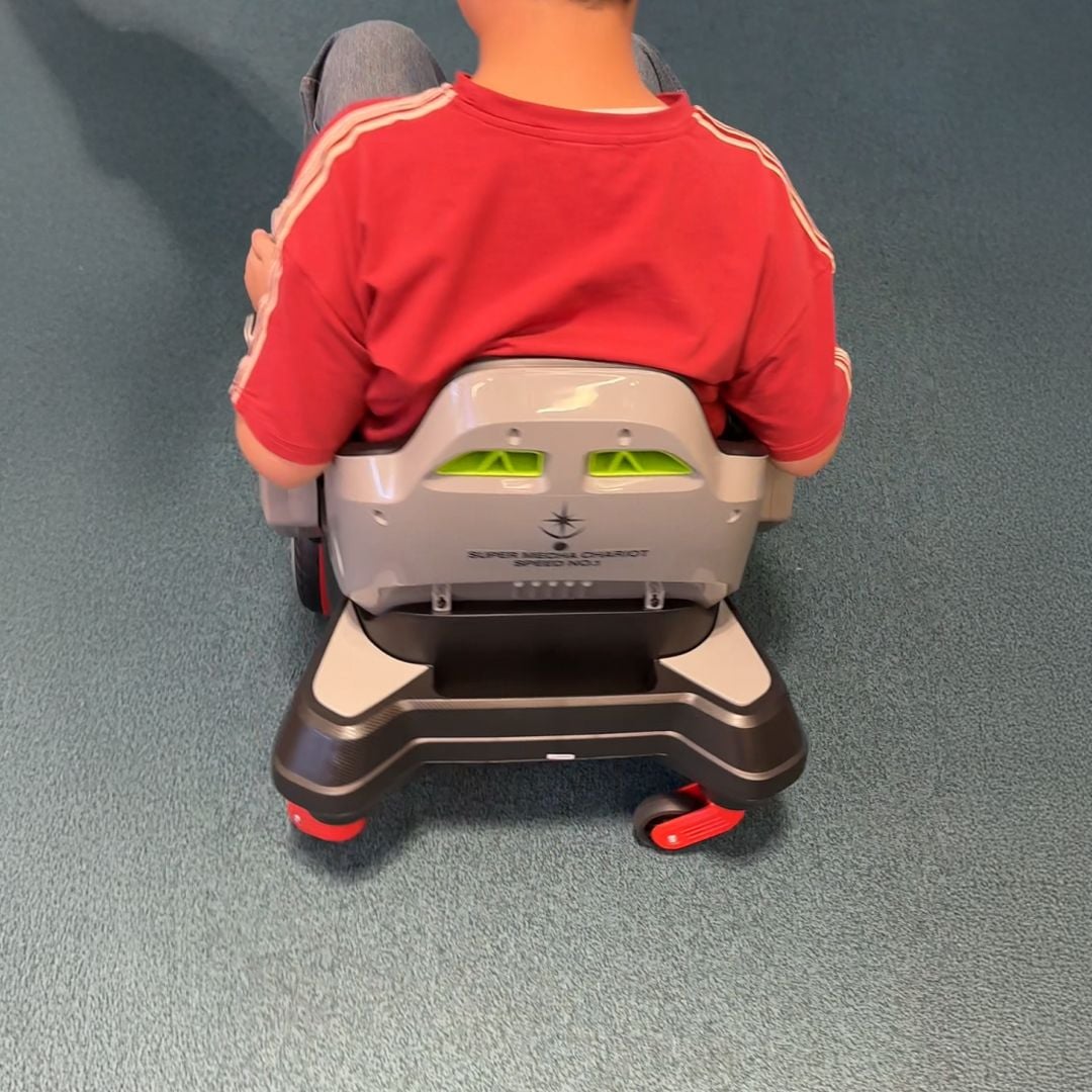 كرسي قيادة كهربائي للأطفال مع إضاءة ليزر تفاعلية - 3