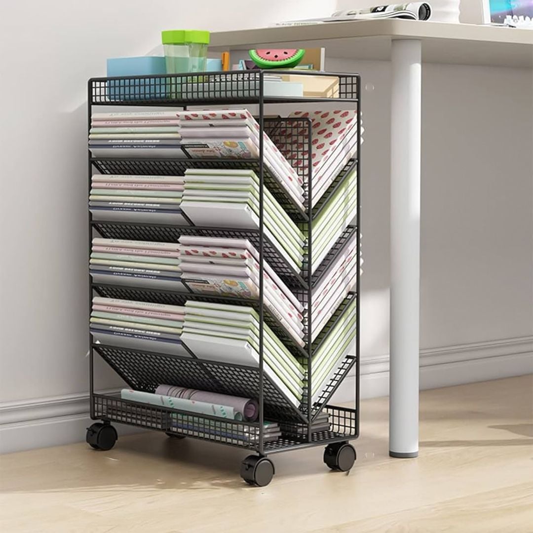 Metal Book Storage Cart product thumbnail 5