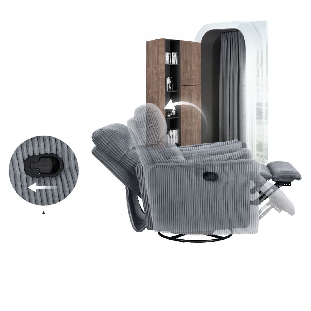 Corduroy FlowMotion Comfort Recliner - 9