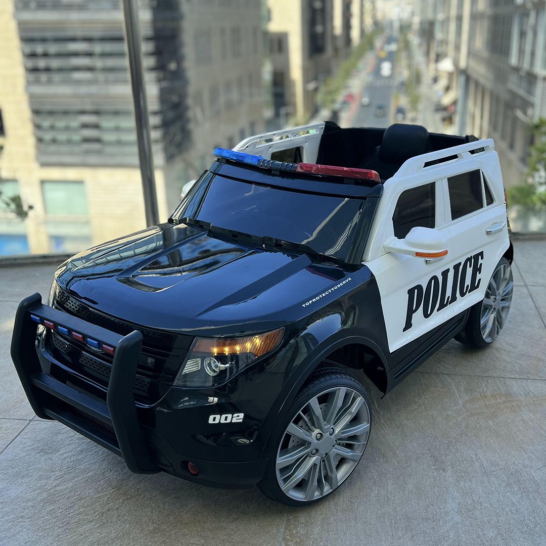 سيارة شرطة كهربائية 12 فولت للأطفال - 16