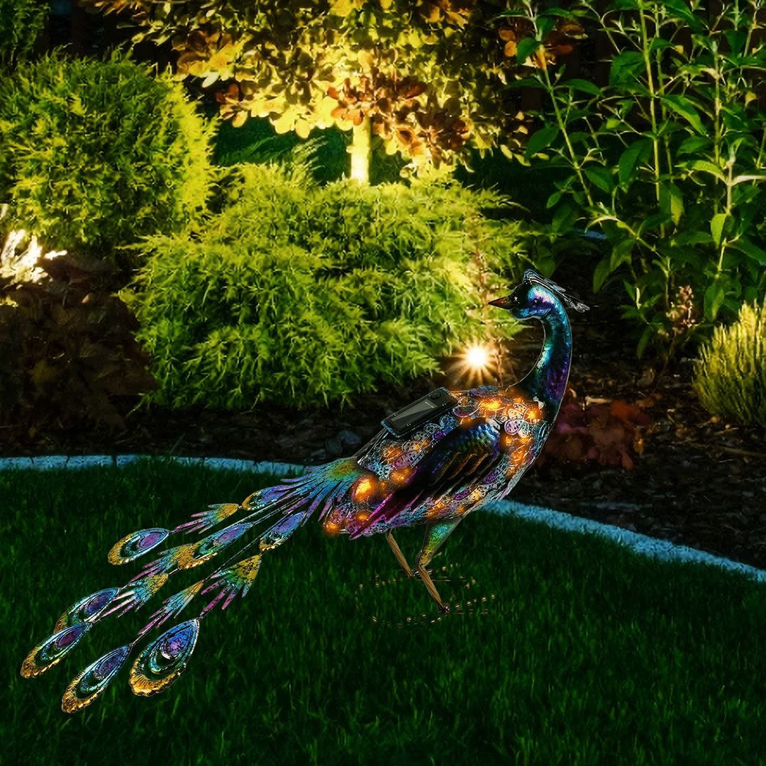 Peacock Statues with Solar Lights product thumbnail 12