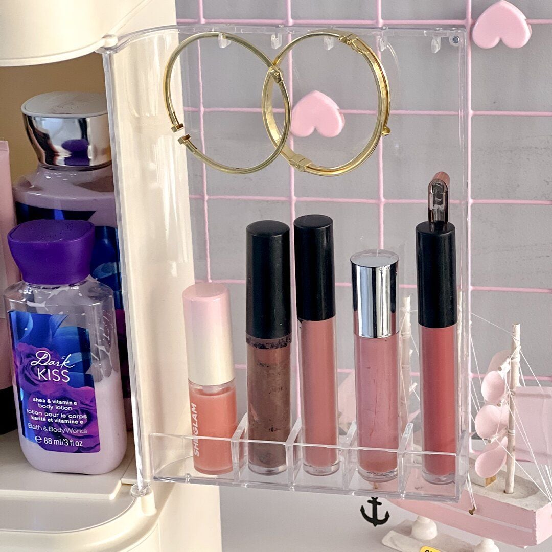 Makeup organizer with lighted mirror product thumbnail 8