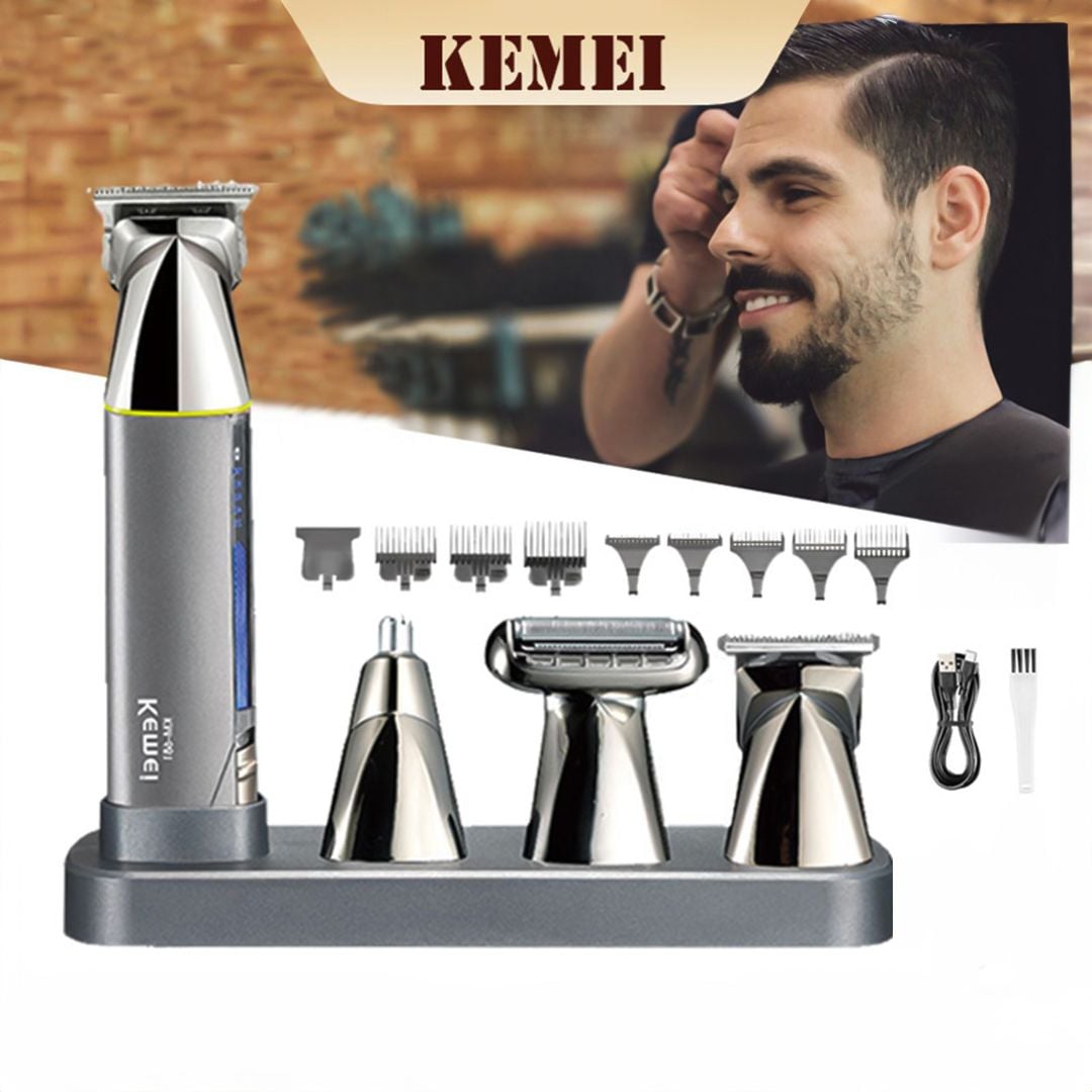 ماكينة الحلاقة الرجالية متعددة الرؤوس من KEMEI - 1