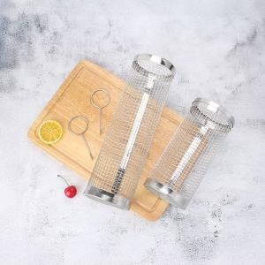 سلة شواء دوارة ستانلس ستيل - 4