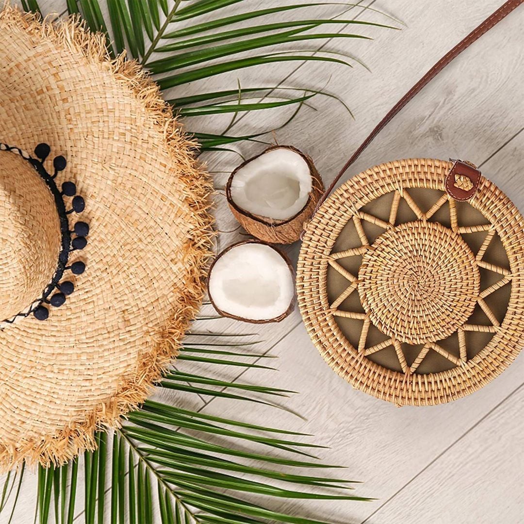 Handmade Rattan Shoulder Bag product thumbnail 8