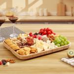 Bamboo Serving Tray with Acrylic Lid - 2