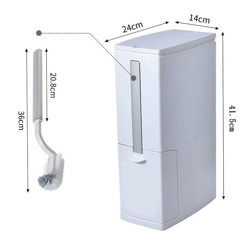 Trash Can with Cleaning Brush for the Bathroom product thumbnail 16
