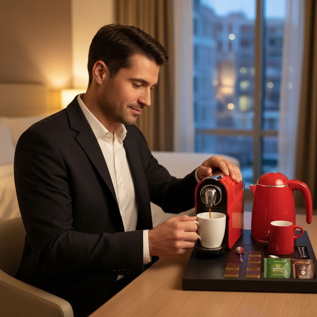 ركن ضيافة فندقي متكامل لتحضير المشروبات - 11