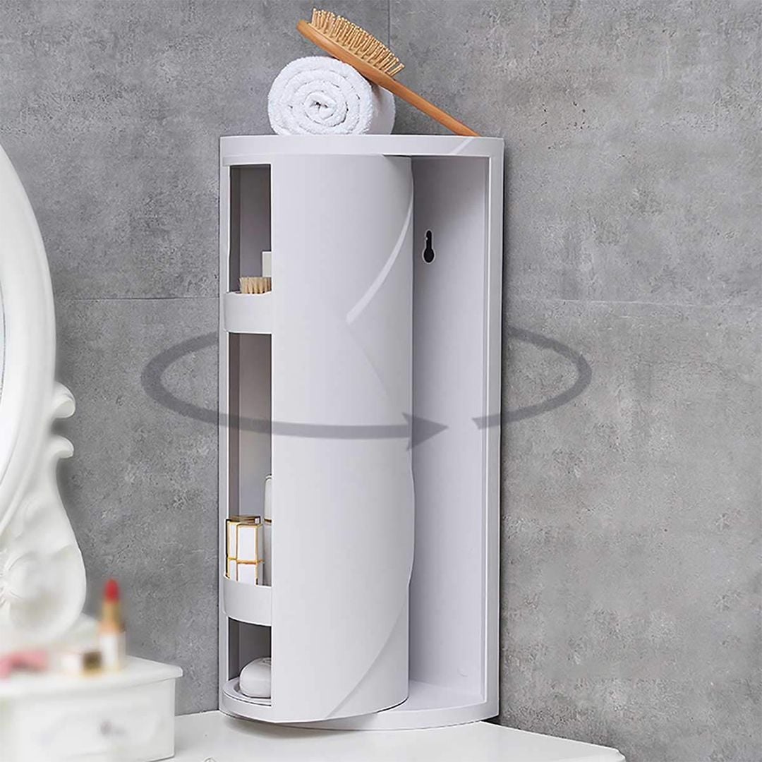 Bathroom Cabinet With Rotating Shelves - 8