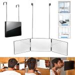 مرآة ثلاثية الجوانب قابلة للطي والتعليق - 14