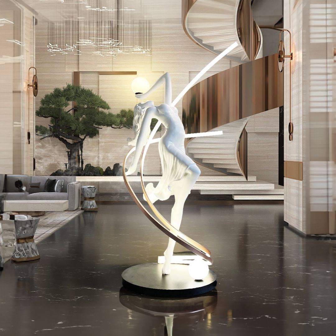 Lamp with Base In the Shape Of a Dancing Figurinec product thumbnail 6