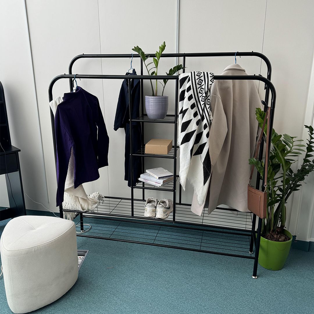 Clothes Stand With Shelves and Hanger product thumbnail 2