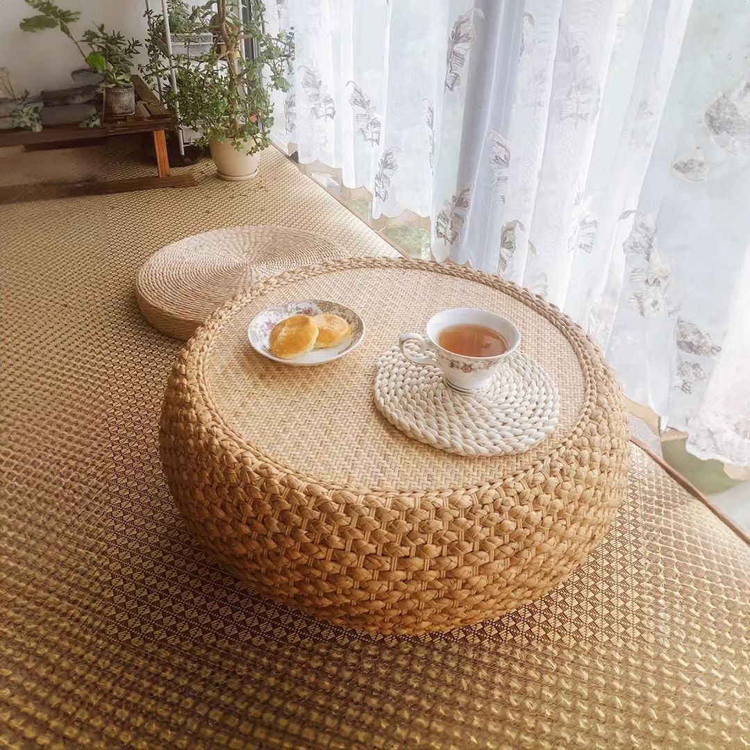 طاولة شاي يابانية مصنوعة يدويا - 2