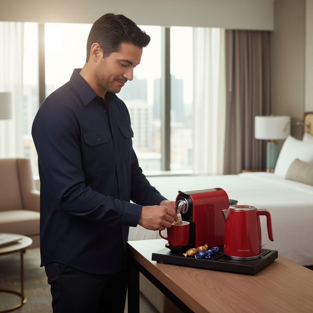 ركن ضيافة فندقي متكامل لتحضير المشروبات - 7